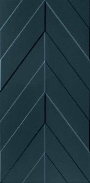 Плитка керамическая Marca Corona 4D Chevron Deep Blue Matt Rett настенная 40х80