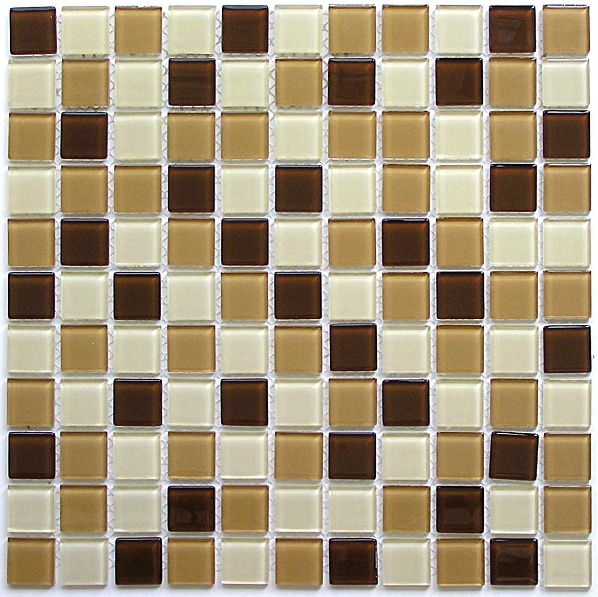 Мозаика Bonaparte стекло с камнем Latte Mix 4х25х25 30х30
