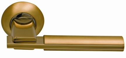 Ручка дверная межкомнатная ARCHIE SILLUR 94 A S.Gold/P.Gold матовое золото/золото