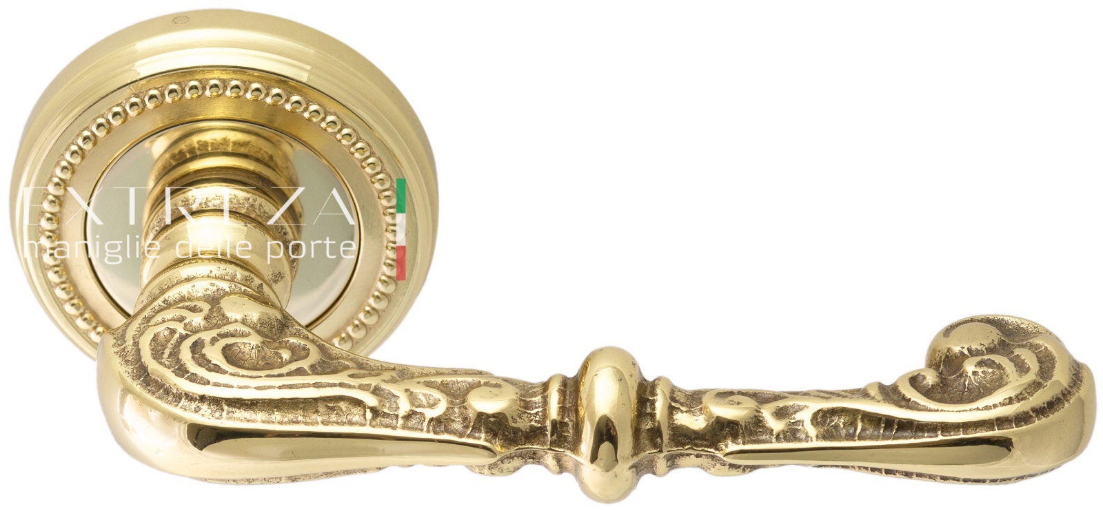 Ручка дверная Extreza ATTRI (Аттри) 318 R03 полированное золото F01