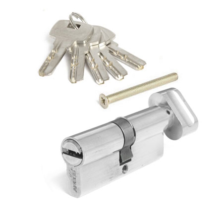 Цилиндр для замка ключ / вертушка Apecs SM-70-C-NI никель
