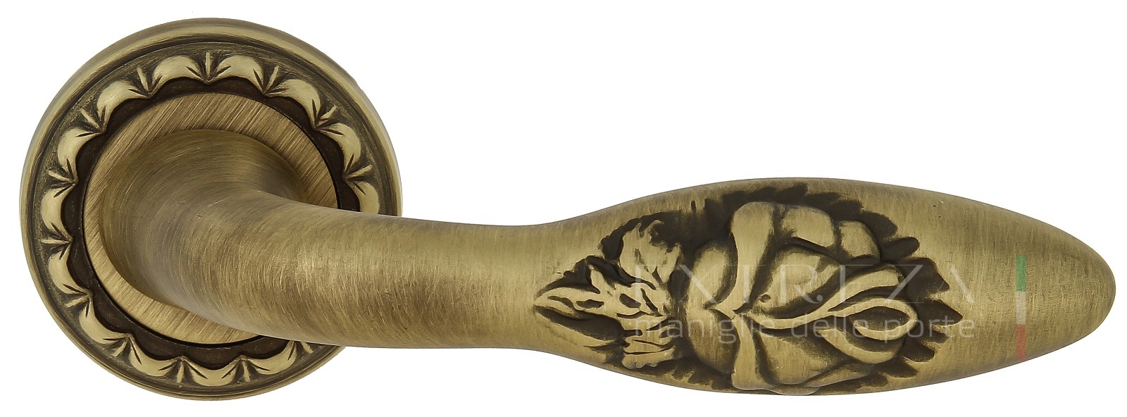 Ручка дверная Extreza MIREL-R на розетке R02 матовая бронза F03