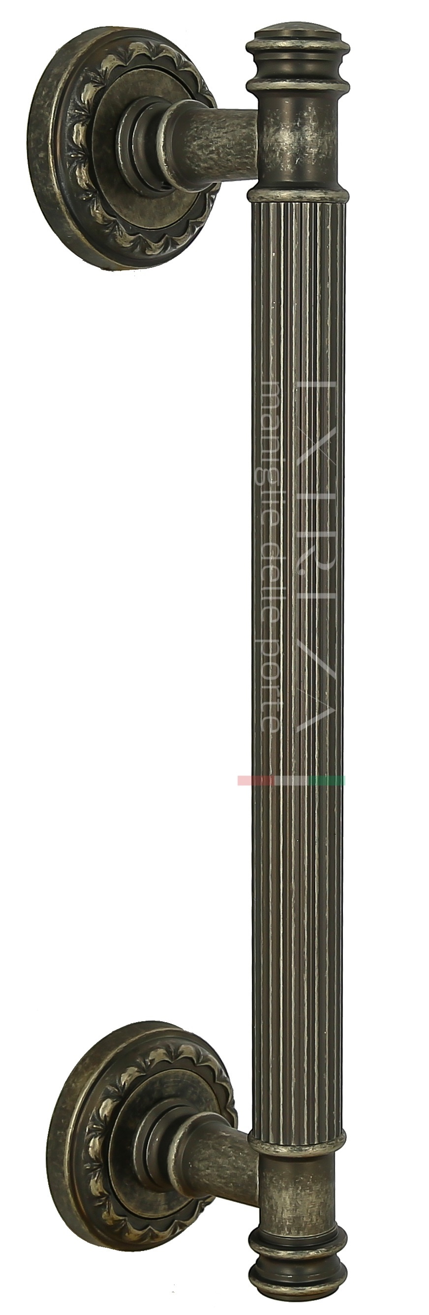 Ручка скоба дверная Extreza BENITO (Бенито) 275 мм (225 мм) R02 античное серебро F45