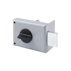 Замок Omega (Омега) накладной цилиндровый ЗН1-1.1 ГЛ серый, 5 кл.