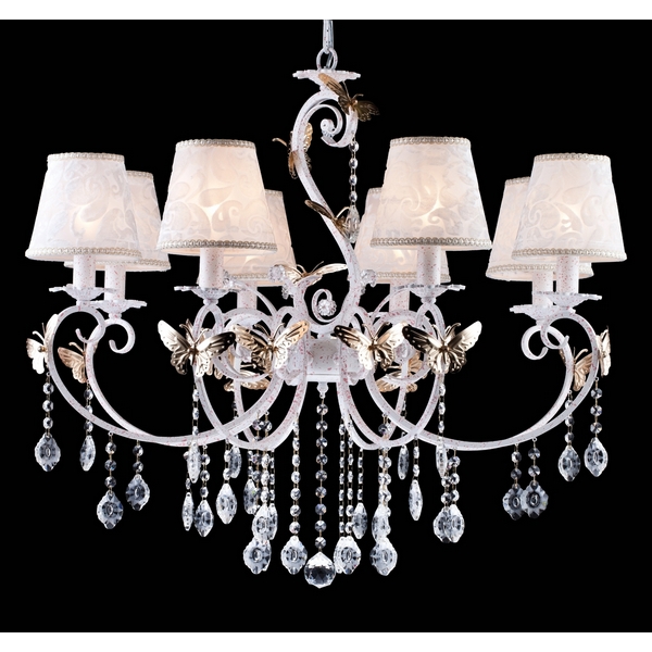 Подвесная люстра Natali Kovaltseva Anastasia ANASTASIA 11386/8C WHITE GOLD