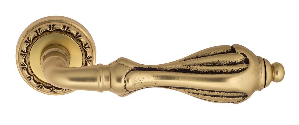 Ручка дверная межкомнатная Venezia Anafesto D2 французское золото+коричневый
