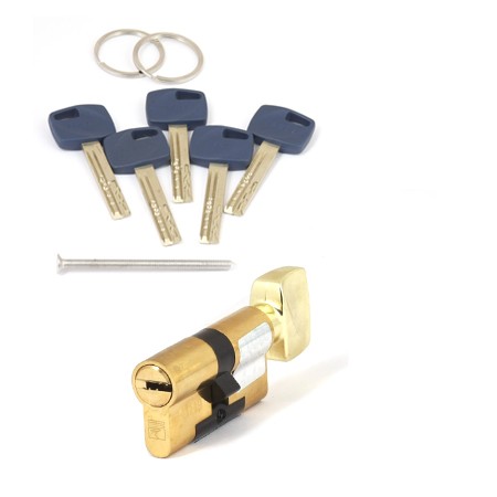 Цилиндр для замка ключ / ключ Apecs Premier XR-60-C15-G золото