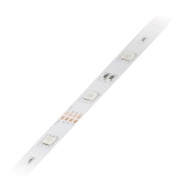 Светодиодная лент Volpe ULS-Q210 5050-30LED/m-10mm-IP20-DC12V-7,2W/m-5M-RGB катушка в герметич уп-ке