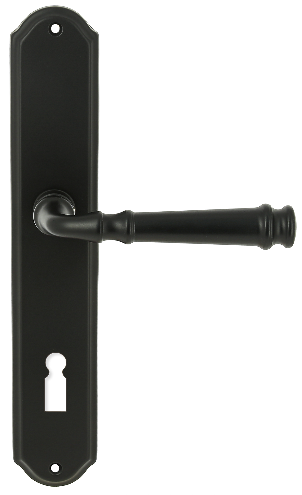 Дверная ручка Extreza BONO (Боно) 328 на планке PL01 KEY черный матовый F22