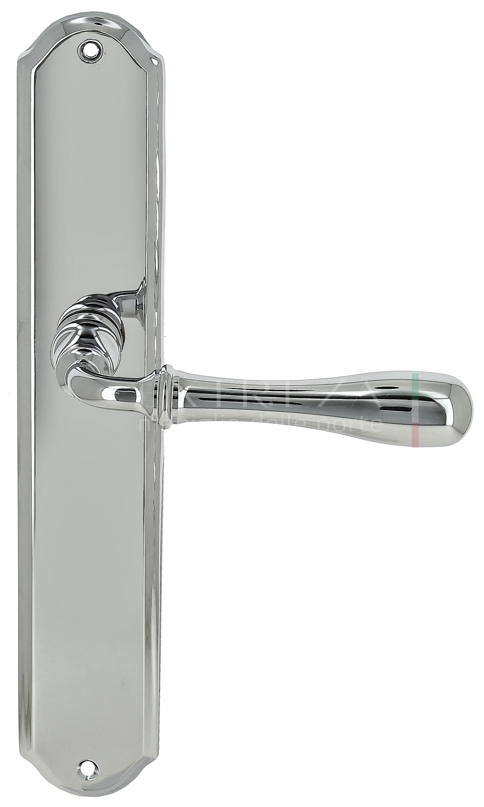 Ручка дверная Extreza CARRERA (Каррера) 321 на планке PL01 PASS полированный хром F04