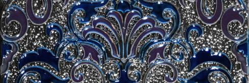 Плитка керамическая Absolut keramika Damasco Decor Damasco Cobalto декор 10х30
