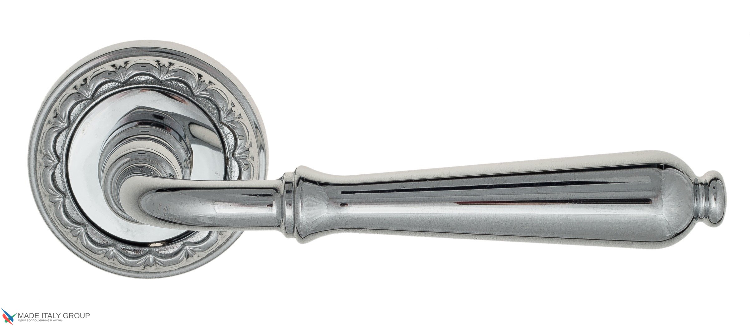 Дверная ручка Venezia "CLASSIC" D2 полированный хром