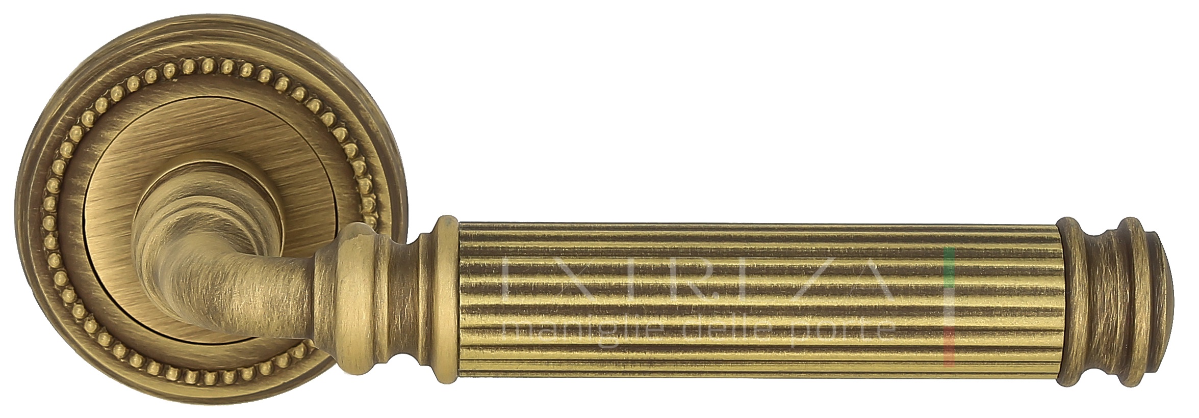 Ручка дверная Extreza BENITO (Бенито) 307 на розетке R03 матовая бронза F03