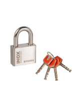 Замок Fuaro (Фуаро) навесной PL-INOX FORCE IF-50 4 key (дисковый ключ)