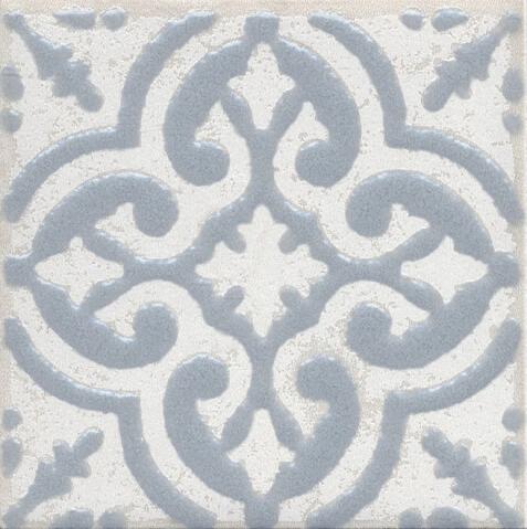 Плитка керамическая Kerama Marazzi Амальфи орнамент серый STG\C408\1270 вставка 9,9х9,9