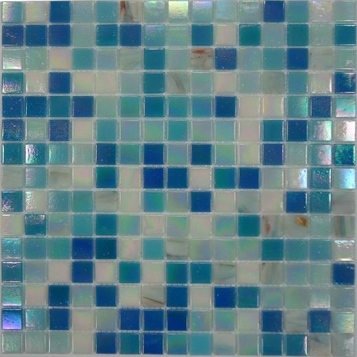Мозаика Bonaparte стекло с камнем Ocean 4х20х20 32,7х32,7