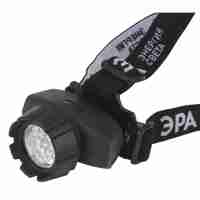 Налобный светодиодный фонарь ЭРА от батареек 130 лм GB-604 Б0031384
