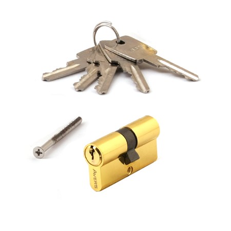 Цилиндр для замка ключ / ключ Avers ZC-60-G золото