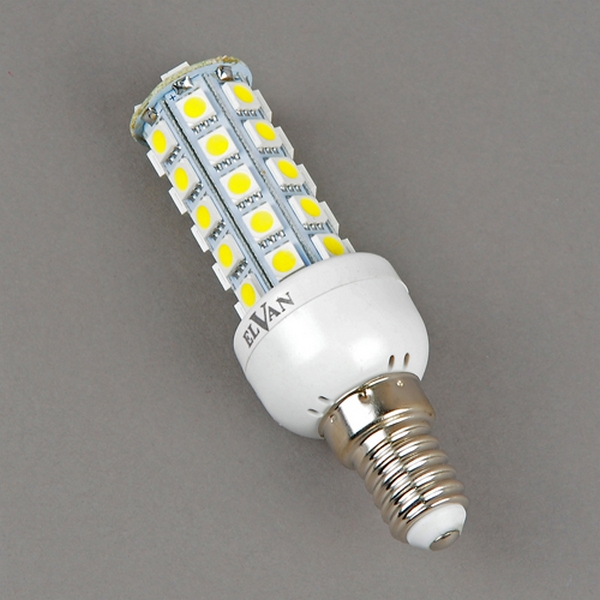 Лампочка светодиодная Elvan E14-9W-6400K-40LED