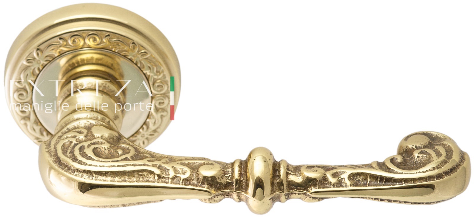 Ручка дверная Extreza ATTRI (Аттри) 318 R06 полированное золото F01