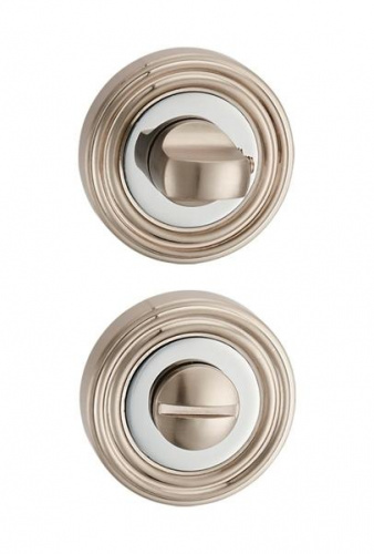 Завертка дверная сантехническая Punto BK6 ML SN/CP-3 матовый никель/хром