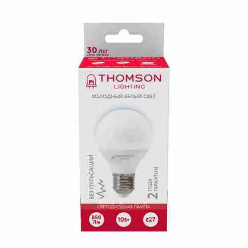 Лампа светодиодная Thomson E27 10W 6500K шар матовая TH-B2320