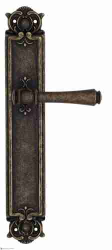 Дверная ручка Venezia "CALLISTO" на планке PL97 античная бронза