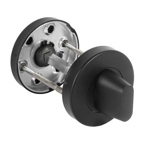 Завертка дверная сантехническая Fuaro DSS-02-BK6 black (нержавейка 201)