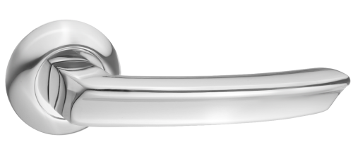 Ручки дверные RENZ INDH 85-08 CP Лучиана хром блестящий