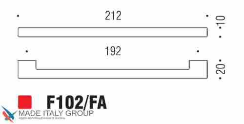 Ручка скоба модерн COLOMBO DESIGN F102FA-CM матовый хром 192 мм