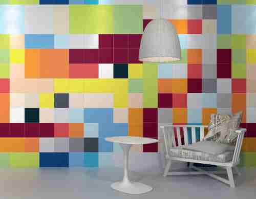 Плитка настенная Kerama Marazzi Бейкер-стрит Калейдоскоп блестящий белый 5055 20х20