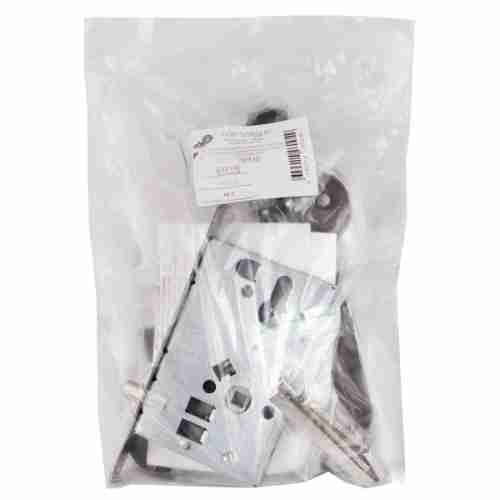 Ручки дверные на планке с корпусом замка под цилиндр САМ ЗВ4-31/55 (медный антик) /78930/