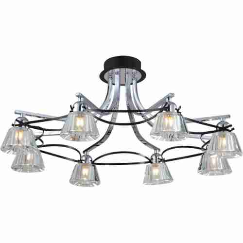 Люстра потолочная N-Light 89102-8 chrome + wengue