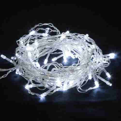 Гирлянда Eurosvet бахрома белый 1,8*0,6м IP20 100-001 белый