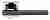 Ручка дверная межкомнатная Morelli MH-38 SN/BN-S белый никель/черный никель