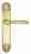 Дверная ручка Venezia "PELLESTRINA" на планке PL87 полированная латунь