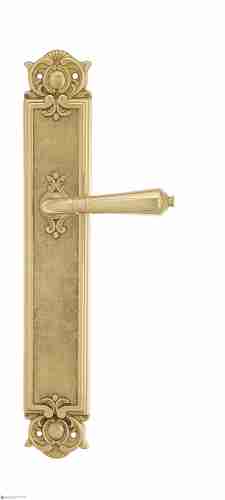 Дверная ручка Venezia "VIGNOLE" на планке PL97 полированная латунь