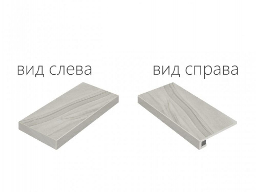 Керамогранит Italon Wonder Графит угл левая натур. рет. ступень 33х60