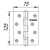 Комплект 4 шт. - Петля дверная стальная универсальная Fuaro 2BB 125x75x2,5 AB (бронза)
