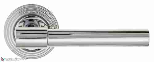 Дверная ручка на круглом основании Fratelli Cattini "UNA" D8-CR полированный хром