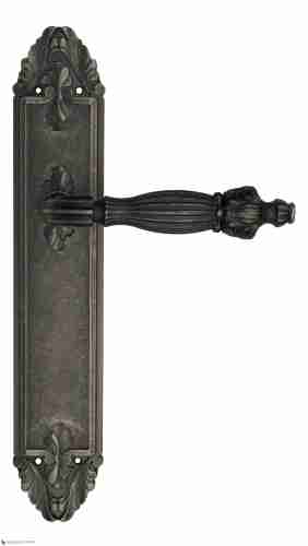 Дверная ручка Venezia "OLIMPO" на планке PL90 античное серебро