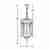 Уличный подвесной светильник Oasis Light 89905L 89905L Bl Уличный подвесной светильник Oasis Light 89905L 89905L Bl