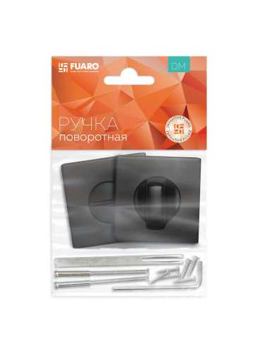 Ручка дверная Fuaro (Фуаро) межкомнатная K.DM51.Straight (Straight DM) BL-24 черный  Набор 1