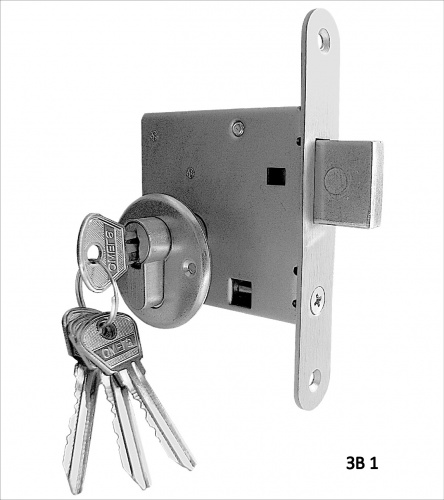 Замок врезной цилиндровый ОМЕГА ЗВ1, 4 кл.