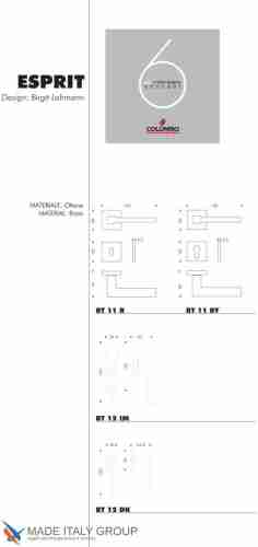 Дверная ручка на квадратном основании COLOMBO Esprit BT11RSB-CR полированный хром