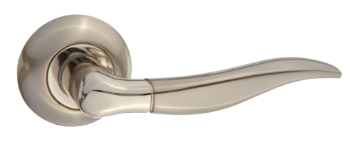 Ручки дверные PUERTO INAL 508-08 SN/NP никель матовый/никель блестящий