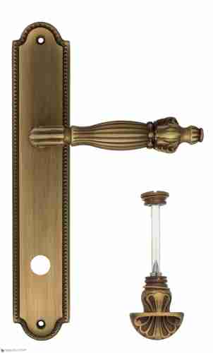 Дверная ручка Venezia "OLIMPO" WC-4 на планке PL98 матовая бронза