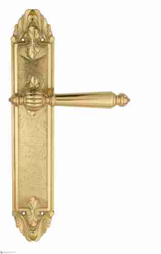 Дверная ручка Venezia "PELLESTRINA" на планке PL90 полированная латунь