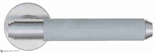 Дверная ручка Venezia "EXA ZIG" FSR матовый хром