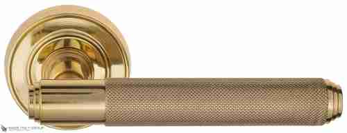 Дверная ручка Venezia "EXA ZIG" D6 полированная латунь